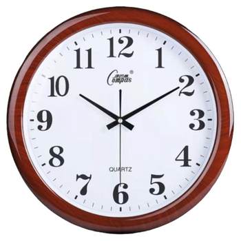 Combasi clock living room wall clock simple and fashionable home clock hanging table mute quartz clock modern bedroom wall clock