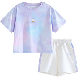 Disney Girls Quick-Drying Sports Suit 2024 Summer New Children's Quick-Drying Clothes Summer Suit ສອງສິ້ນຊຸດສໍາລັບແມ່ຍິງ