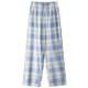 蕉内丝丝515Home男女士可外穿格纹家居长裤情侣格子睡裤冬季