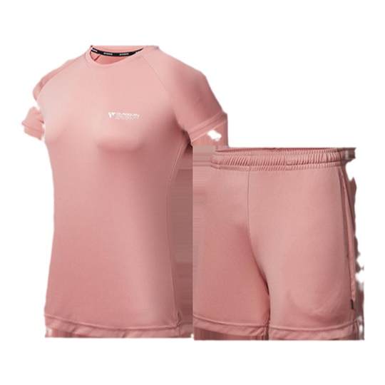 中国乔丹运动套装女2025夏季新款透气健身跑步运动服女士两件套女