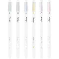 (Self-operated) KOKUYO KOKUYO Campus seal double-ended marker pen double-ended marking pen for key students light-colored highlighter pen for key students
