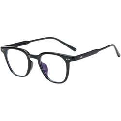 Korean classic black frame myopia glasses for women to prevent blue light radiation and can be equipped with prescription plain glasses frames for men with small faces