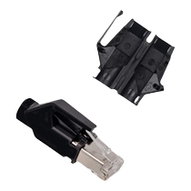 Industrial-grade network cable crystal head RJ45 three-piece set double-shielded PROFINET connector 8-core Category 5e 6A CAT6A