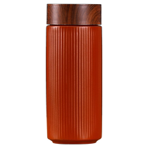 Qingpu Tong Gift Cups of Ventric Purple Sand Double-double Portable High Temperature Resistant Yellow Dragon Mountain Raw Mine Purple Sand