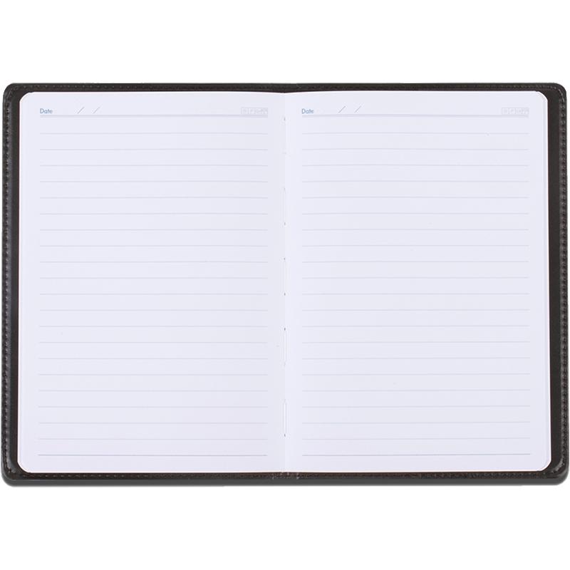 Deli economical leather-bound medium-sized meeting minutes book