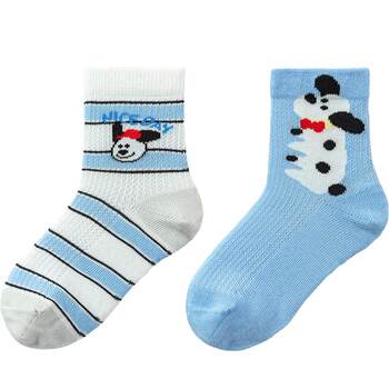 Balabala socks boys mesh socks ສອງຄູ່