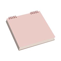 New Loose-Leaf Notebook with a High Aesthetic Appeal, Comfortable to Hold, Detachable Square Notebook for Students, Thickened, Simple Grid Notepad