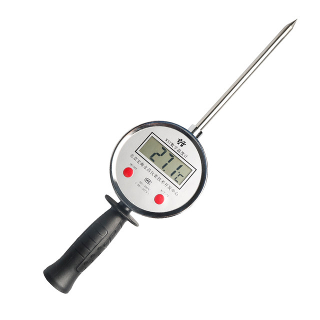 Probe rod plug-in grain warehouse haystack thermometer