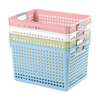 Thickened rectangular plastic storage basket