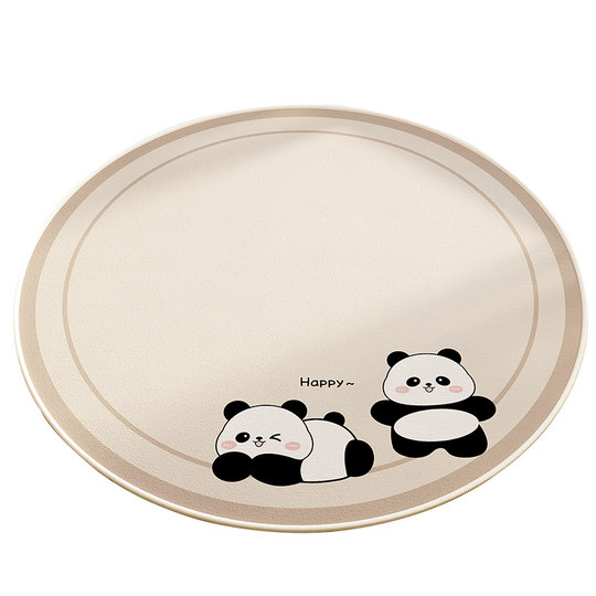 圆形地毯卧室电脑椅子脚垫家用卡通客厅书房阅读区梳妆台摇椅地垫