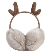 Earmule warm female Han version cute winter deer corner ear cover children frozen winter protective ear deity ear bag oh