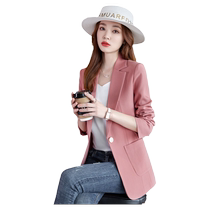 Casual small suit jacket for small women 2024 spring and autumn new Korean style high-end goddess style suit top