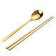 Korean stainless steel 304 chopsticks solid Korean chopsticks