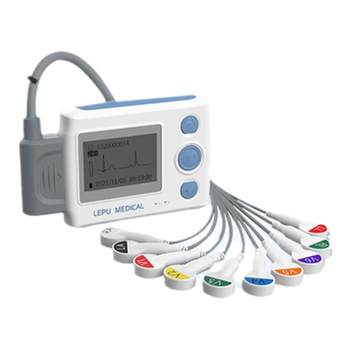 Lepu 12-lead dynamic electrocardiograph with electrode pads