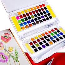 Une peinture à laquarelle couleur aquarelle couleur spéciale 36 couleur débutant enfant dessin opaque eau poudre peinture de poudre Couleur pâle 48 Étudiant en couleur écris de poudre deau brute Matière à dessin détat solide