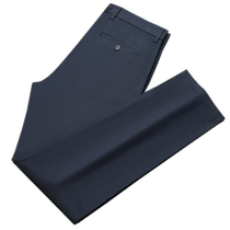 (Heather) Romont Mens Business Tooling Casual Western Pants 2024 Summer Slim Mid Youth Elastic Straight Barrel Pants