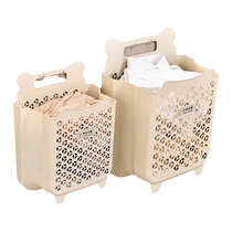 Dirty clothes basket household foldable wall-mounted dirty clothes basket for bathing dirty clothes storage basket bathroom bathroom artifact