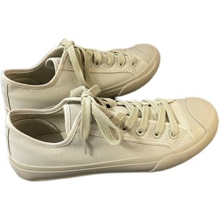 Korean niche canvas shoes Japanese style low top cream shoes for women