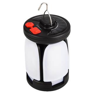 太阳能户外露营灯折叠吊灯充电帐篷灯营地灯摆地摊四叶照明应急灯