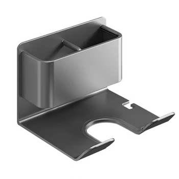 No punch-free hair dryer storage rack bathroom wall-mounted