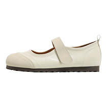 Universal Velcro Soft Sole Silver Shoes Womens Mary Jane Shoes 2024 Summer New Sandals Womens Shallow Mouth Ballet Shoes