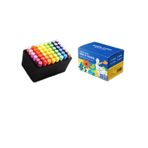 Crazy chalk dust-free childrens colorful bright color blackboard newspaper special chalk teacher special home teaching chalk set dust-free chalk cake set white blackboard painting