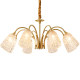 Muting all-copper French light luxury and high-end living room chandelier