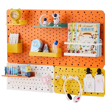 Perforated board accessories dormitory-free punch-free hanging desktop desk accessories finishing perforated board storage and matching artifact