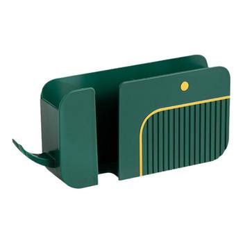 Mobile phone storage rack has a strong load bearing without damaging the wall with hook