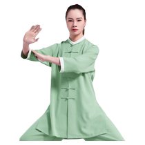 Original design of Yun Tai Chi. Cool style for summer. Chinese martial arts practice and morning practice. Chinese Tai Chi suit is comfortable and breathable.