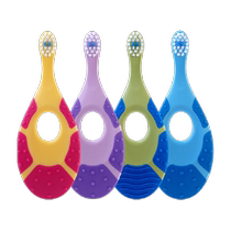Jordan Baby Fine Soft Hair Toothbrush 0-2 Year Old Mouth Clean Bite Children 1 Section 4 Dress Color Random