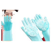 Pet bath gloves dog and cat bath artifact golden retriever bath rub with brush cat anti-scratch Teddy anti-bite supplies