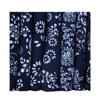 Wuzhen blue printed fabric pure cotton blue and white Chinese style fabric imitation batik thickened ethnic style tablecloth broken cloth head