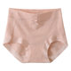 Women's Colorful Cotton High Waist Belly Controlling Underwear Large Size Cotton Extended Breathable Bottom Crotch Briefs for Women 2025 New Autumn and Winter