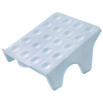 Double-layer storage shoe rack anti-slip baffle trapezoid design