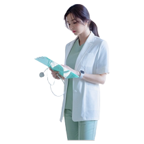 Short-sleeved slim-fitting short white coat dental cosmetic and plastic surgeon work clothes dental clinic work clothes blazer