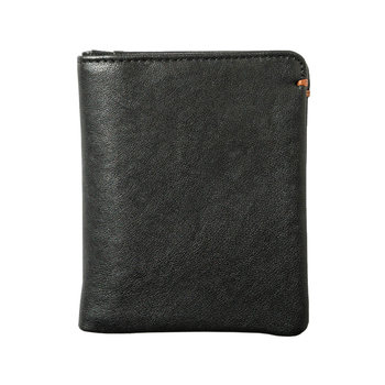 Back step genuine leather wallet for men's retro ultra-thin wallet for women