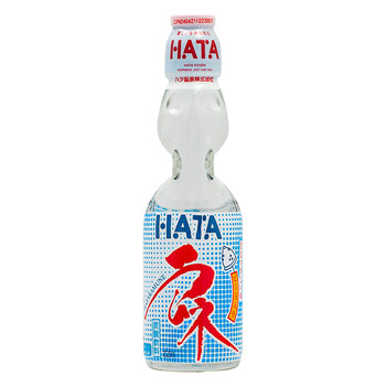 Japanese Imported Hata Soda Pop, Wave Soda, Bottled Fruit-Flavored Soda, Carbonated Beverage