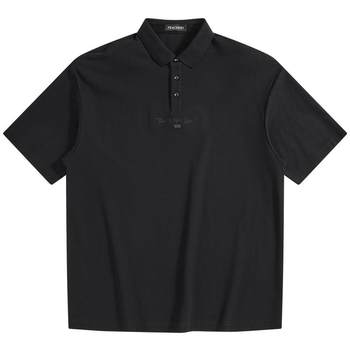 Peacebird men's summer print short-sleeved casual polo shirt youth trendy loose men's t-shirt