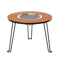 Cuisson du thé autour du poêle poêle de barbecue domestique poêle à charbon intérieur appareils dhiver ensemble complet de support de poêle de cour extérieure table portable