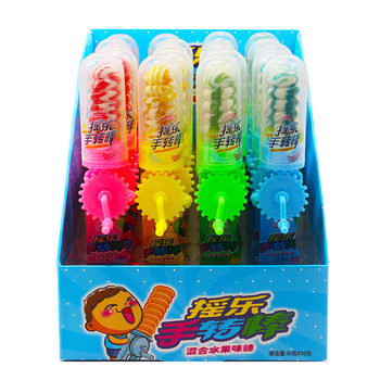 10g*20 Pieces of Hand-Twisted Lollipops, Creative Fruit-Flavored Children's Candy Snacks, Rotating Hard Candies in Various Flavors
