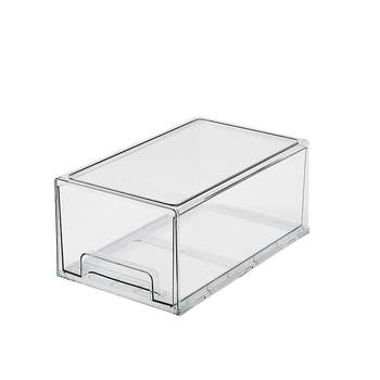 Office desktop storage box is fully transparent and convenient to find