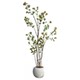 Bizarre simulated green plant island spring flowers