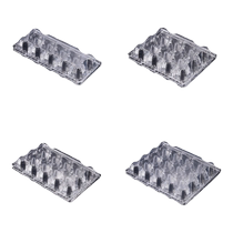 Egg packaging box plastic disposable egg tray transparent thickened egg storage box plastic transparent egg tray medium size
