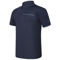FILA Quick-drying short-sleeved POLO shirt for men 2024 summer new lapel fitness sports cool sun protection T-shirt