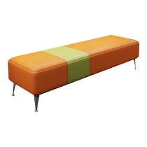 Shopping mall long sofa light luxury and simple banking institution entertainment club lobby coffee milk tea shop waiting stool