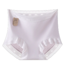 Catman High Waist Underwear Womens Pure Cotton Antibacterial 2024 New Lace Cotton Crotch Sexy Non-Pinching Girls Shorts