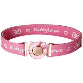 儿童学生公主女宝弹力松紧kitty腰带爱心蝴蝶结调节长短舒适腰封