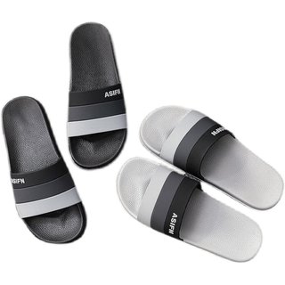 Flat men's slippers for outer wear non-slip daily sandals