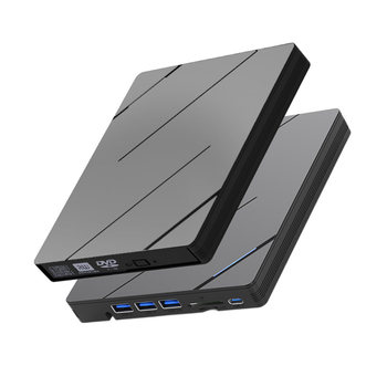 Multifunctional external optical drive with multiple usb interfaces and burning